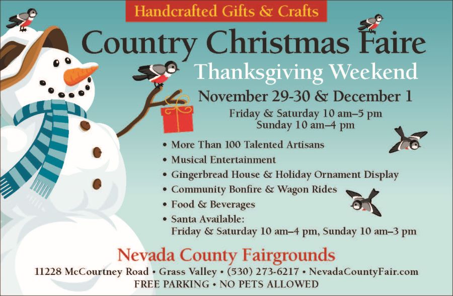 2024 Country Christmas Faire is November 29, 30, & Dec. 1