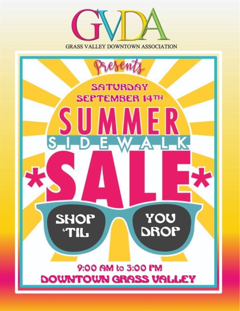 Grass Valley Summer Sidewalk Sale