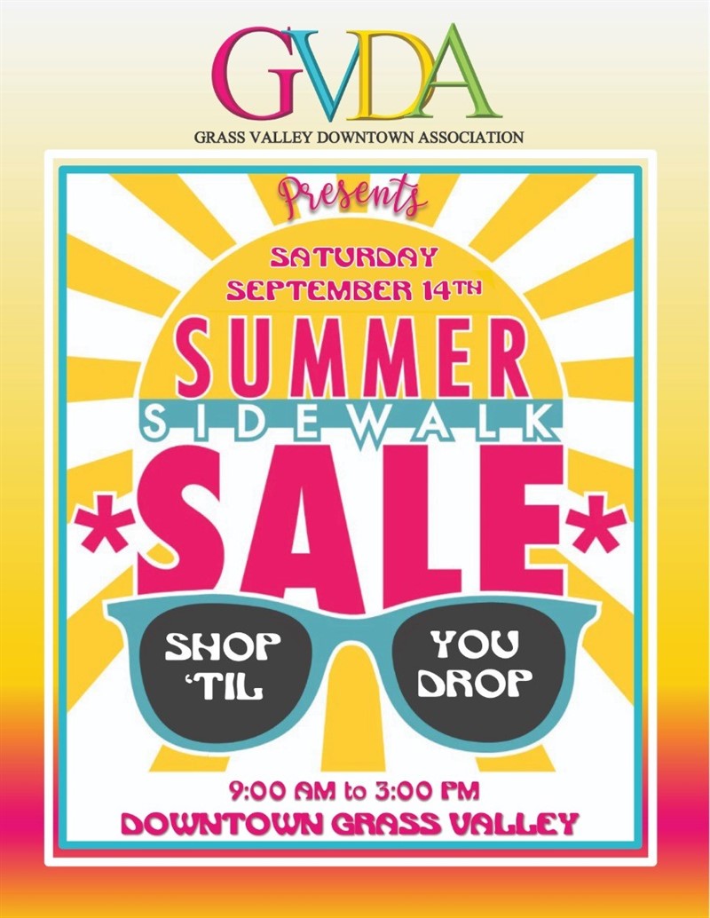 Grass Valley Summer Sidewalk Sale