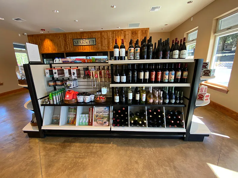 Local craft beer and Sierra foothill wine selection at The Market