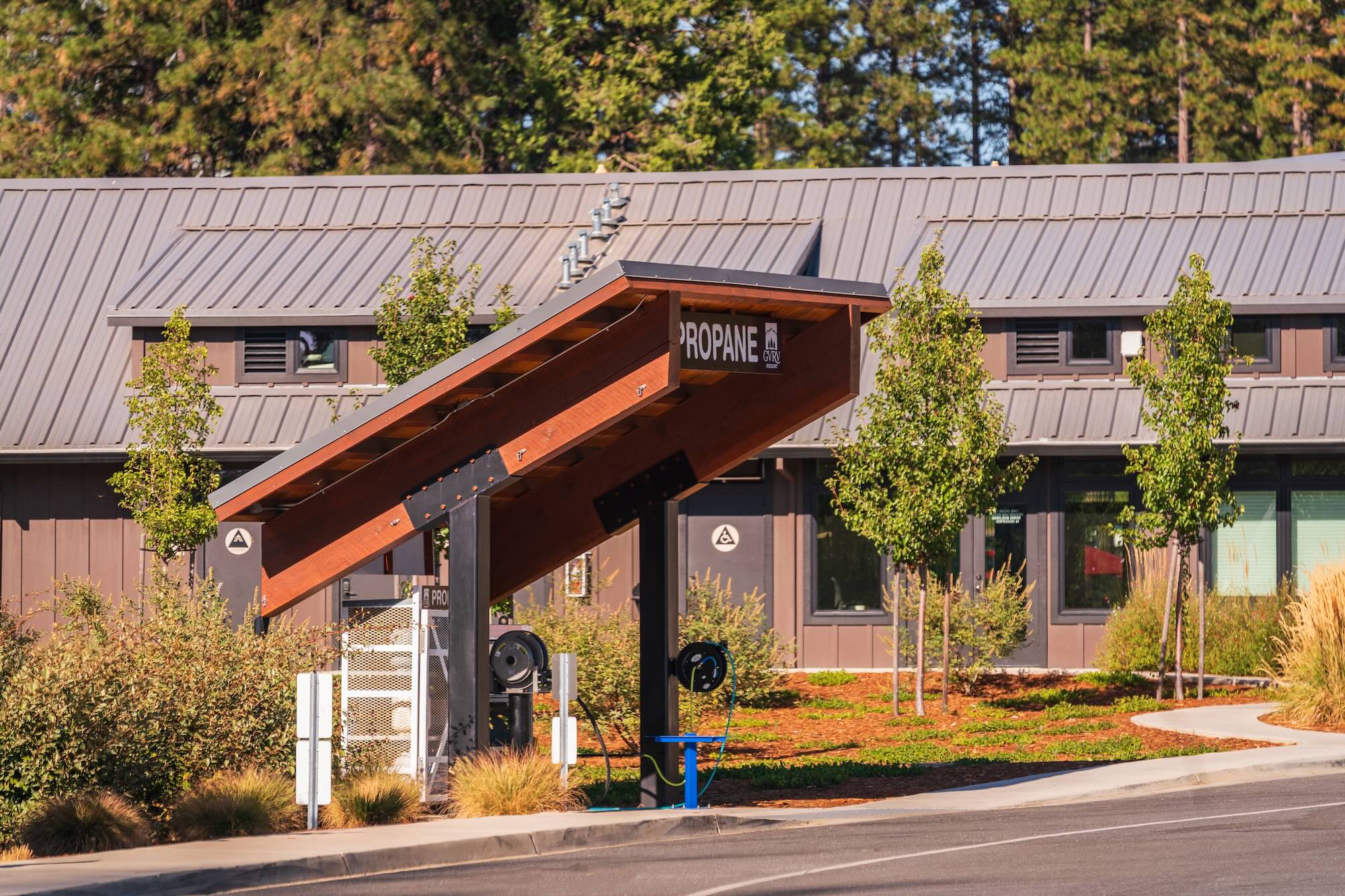 Propane Filling Station at Grass Valley RV Resort